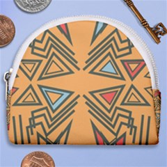 Abstract Pattern Geometric Backgrounds   Horseshoe Style Canvas Pouch by Eskimos