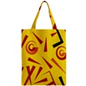 Abstract pattern geometric backgrounds   Zipper Classic Tote Bag View1