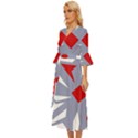 Abstract pattern geometric backgrounds   Midsummer Wrap Dress View2