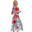 Abstract pattern geometric backgrounds   Midsummer Wrap Dress View3