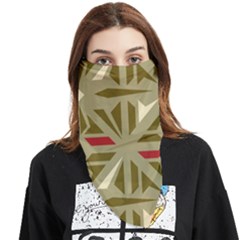 Abstract Pattern Geometric Backgrounds   Face Covering Bandana (triangle) by Eskimos