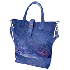 Gouttes D eau Galaxy Buckle Top Tote Bag by kcreatif