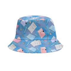 Notepads Pens And Pencils Bucket Hat by SychEva