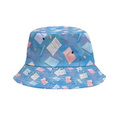 Notepads Pens And Pencils Inside Out Bucket Hat by SychEva