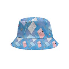 Notepads Pens And Pencils Inside Out Bucket Hat (kids) by SychEva