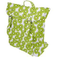 Kiwi Pattern Buckle Up Backpack by Valentinaart