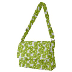 Kiwi Pattern Full Print Messenger Bag (m) by Valentinaart