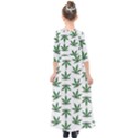 Weed Pattern Kids  Quarter Sleeve Maxi Dress View2