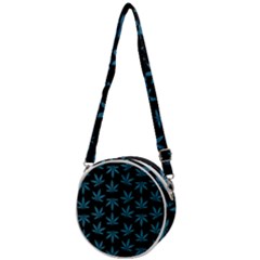 Weed Pattern Crossbody Circle Bag by Valentinaart