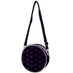 Weed Pattern Crossbody Circle Bag by Valentinaart