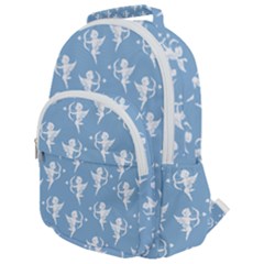 Cupid Pattern Rounded Multi Pocket Backpack by Valentinaart