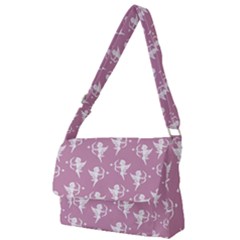 Cupid Pattern Full Print Messenger Bag (s) by Valentinaart