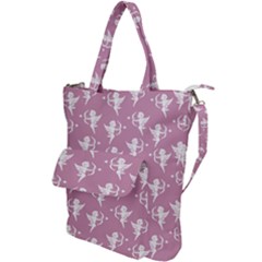 Cupid Pattern Shoulder Tote Bag by Valentinaart