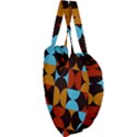 Geometric pattern Giant Heart Shaped Tote View3