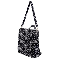 Black And White Pattern Crossbody Backpack by Valentinaart