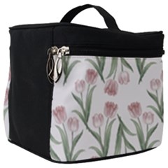 Floral Pattern Make Up Travel Bag (big) by Valentinaart