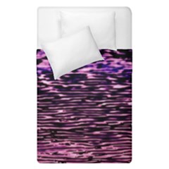 Purple  Waves Abstract Series No2 Duvet Cover Double Side (single Size) by DimitriosArt