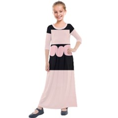 Janet1 Kids  Quarter Sleeve Maxi Dress by Janetaudreywilson