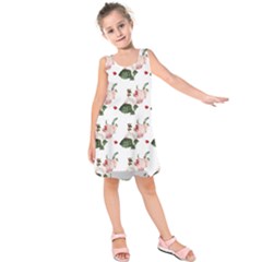 Love Spring Floral Kids  Sleeveless Dress by Janetaudreywilson