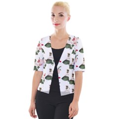 Love Spring Floral Cropped Button Cardigan by Janetaudreywilson