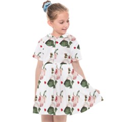 Love Spring Floral Kids  Sailor Dress by Janetaudreywilson