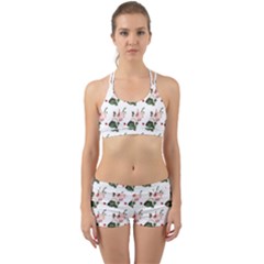 Love Spring Floral Back Web Gym Set by Janetaudreywilson