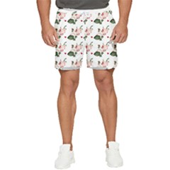 Love Spring Floral Men s Runner Shorts by Janetaudreywilson