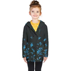 Flowers Pattern Kids  Double Breasted Button Coat by Sparkle