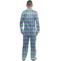 Checks Men s Long Sleeve Satin Pajamas Set View2