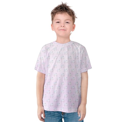 Unicorns Pattern Kids  Cotton Tee by Littlebird