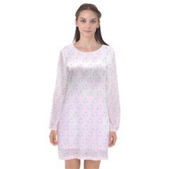 Unicorns Pattern Long Sleeve Chiffon Shift Dress  by Littlebird