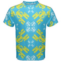 Abstract Pattern Geometric Backgrounds   Men s Cotton Tee by Eskimos