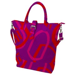 Abstract Pattern Geometric Backgrounds   Buckle Top Tote Bag by Eskimos