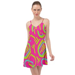 Abstract Pattern Geometric Backgrounds   Summer Time Chiffon Dress by Eskimos