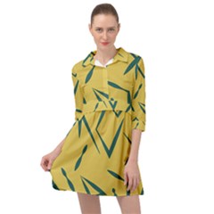 Abstract Pattern Geometric Backgrounds   Mini Skater Shirt Dress by Eskimos