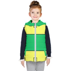 Abstract Pattern Geometric Backgrounds   Kids  Hooded Puffer Vest by Eskimos