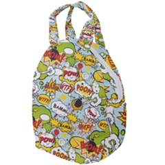 Comic Pow Bamm Boom Poof Wtf Pattern 1 Travel Backpacks by EDDArt