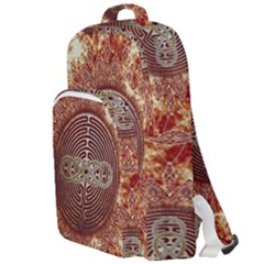 Chartres Double Infinity Antique Mandala Double Compartment Backpack by EDDArt