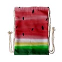 Painted watermelon pattern, fruit themed apparel Drawstring Bag (Small) View1