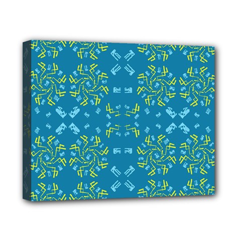 Abstract Pattern Geometric Backgrounds   Canvas 10  X 8  (stretched) by Eskimos