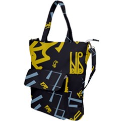 Abstract Pattern Geometric Backgrounds   Shoulder Tote Bag by Eskimos