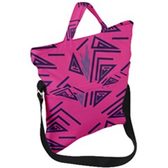 Abstract Pattern Geometric Backgrounds   Fold Over Handle Tote Bag by Eskimos