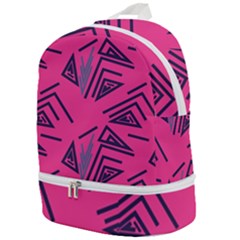 Abstract Pattern Geometric Backgrounds   Zip Bottom Backpack by Eskimos