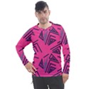 Abstract pattern geometric backgrounds   Men s Pique Long Sleeve Tee View1