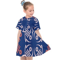 Abstract Pattern Geometric Backgrounds   Kids  Sailor Dress by Eskimos