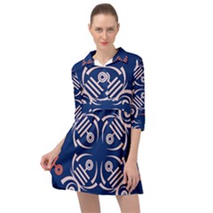 Abstract Pattern Geometric Backgrounds   Mini Skater Shirt Dress by Eskimos