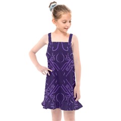 Abstract Pattern Geometric Backgrounds   Kids  Overall Dress by Eskimos