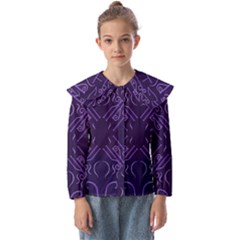 Abstract Pattern Geometric Backgrounds   Kids  Peter Pan Collar Blouse by Eskimos