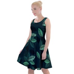 Foliage Knee Length Skater Dress by HermanTelo