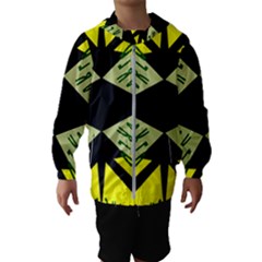 Abstract Pattern Geometric Backgrounds   Kids  Hooded Windbreaker by Eskimos